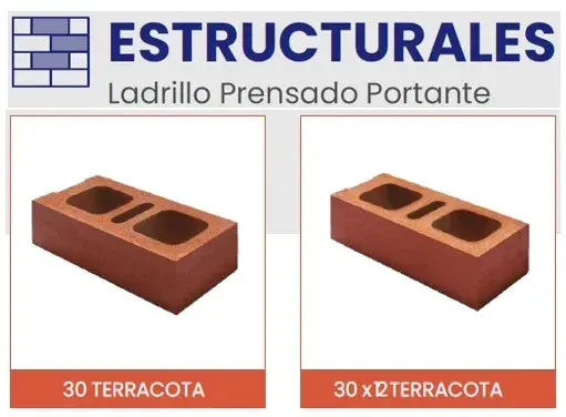 Ladrillo Estructural Prensado Terracota