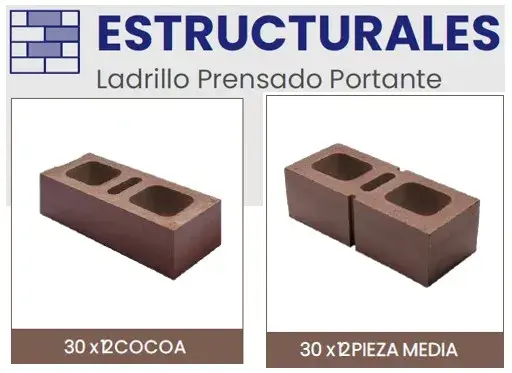Ladrillo Estructural Prensado Cocoa