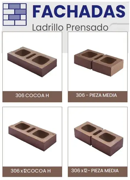 Ladrillo Fachada Prensado Cocoa