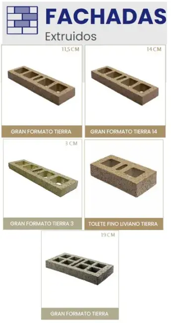 Ladrillo Fachada Extruido Tierra